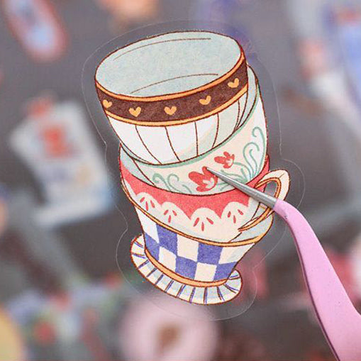 #804 Queen&Hatter DIY 3D Scene Stickers 2 Cute Miniature Scenes