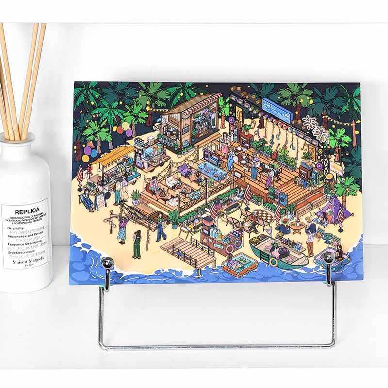 #191 Dreamy Escape DIY 3D Scene Stickers 2 Cute Miniature Scenes