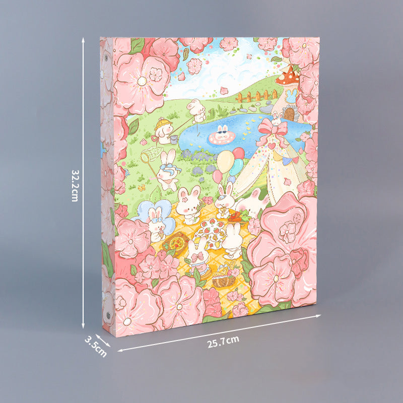 A4 Size Cute Paperboard Album Stickers Collecting Storage