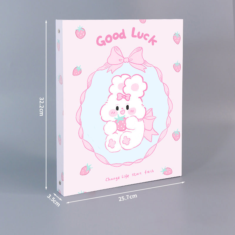 A4 Size Cute Paperboard Album Stickers Collecting Storage