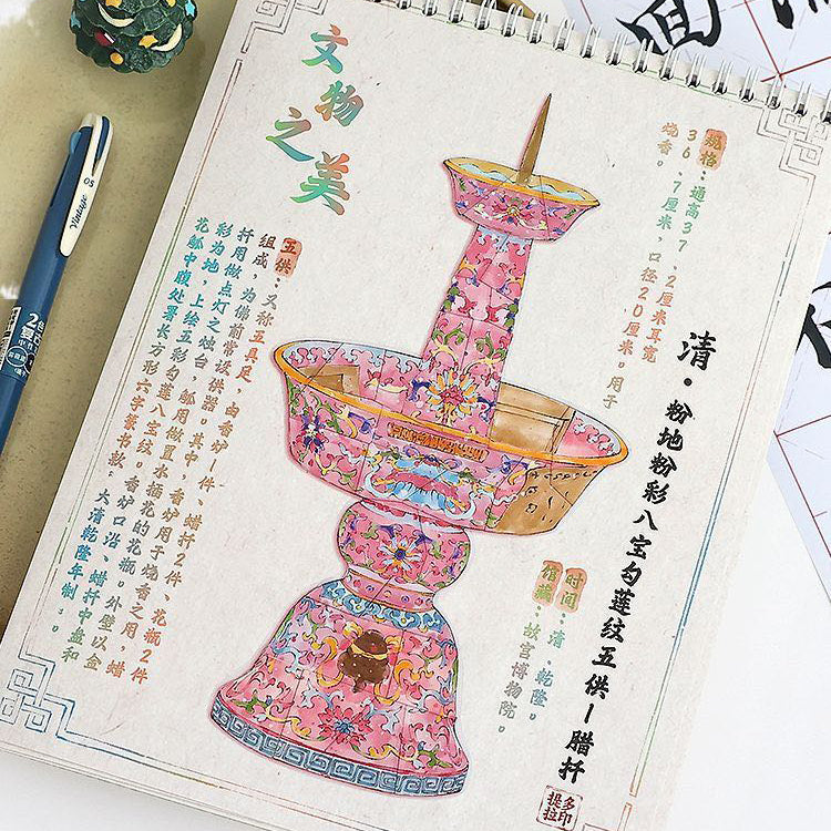 #704 Cultural Relics Repairing Book Set DIY Sticker Collection 10 Cute Miniature Scenes