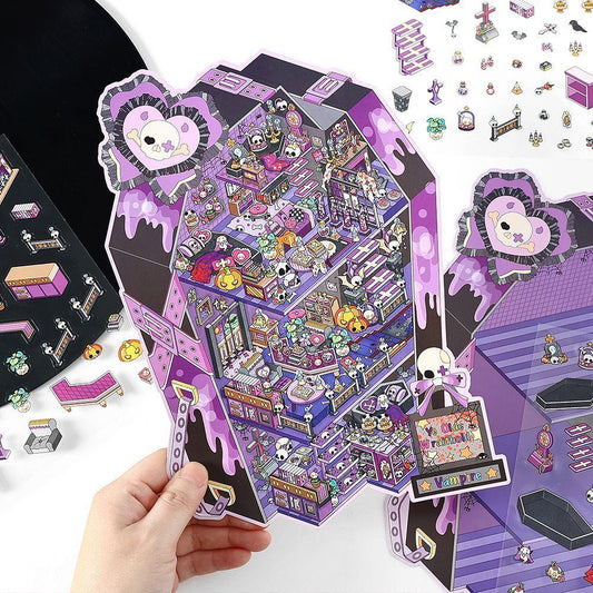 #709 Ghost Hotel DIY Sticker Collection 1 Cute Miniature Scenes Sticker