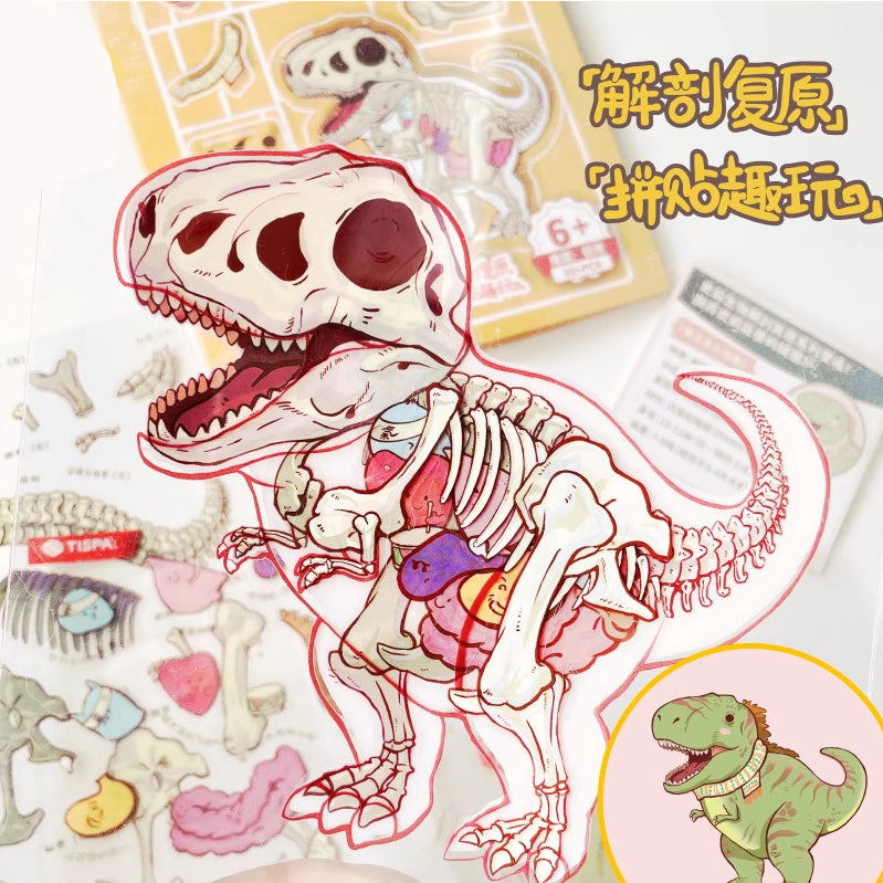 #707 Cute Anatomy Theme DIY 3D Scene Stickers 4 Cute Miniature Scenes