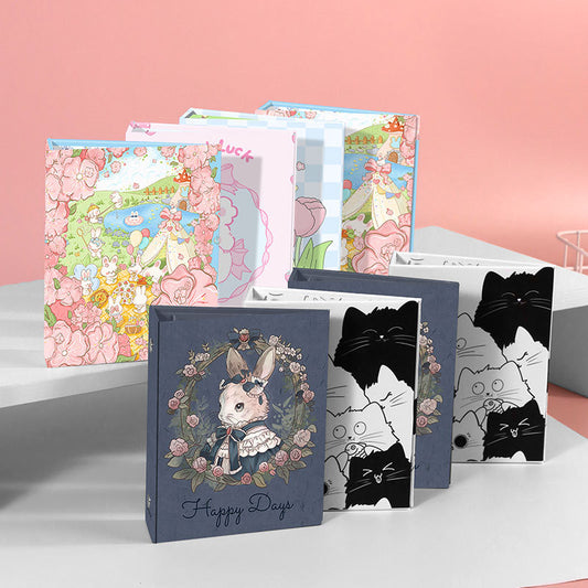 A4 Size Cute Paperboard Album Stickers Collecting Storage
