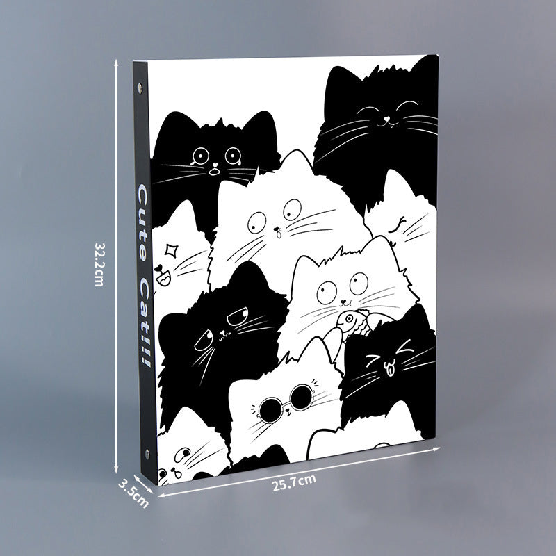 A4 Size Cute Paperboard Album Stickers Collecting Storage